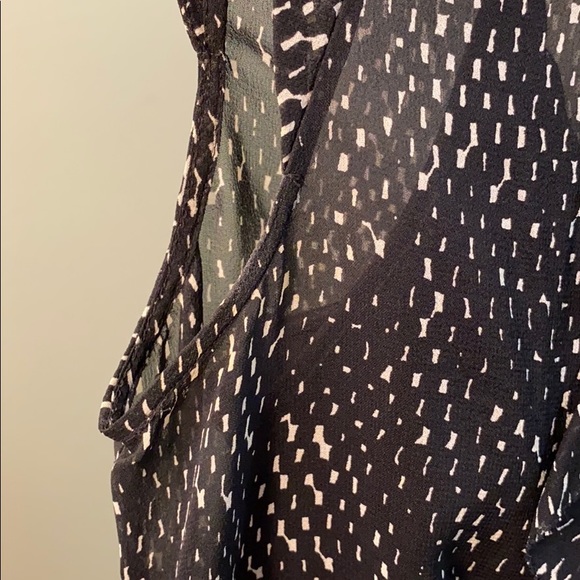 ANN TAYLOR Black Sheer Blouse - Picture 7 of 8